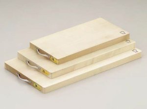 Photo1: 朴(Japanese Bigleaf Magnolia) Cutting Board (with Handle) Solid Timber