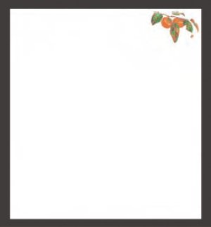 Photo1: Four Seasons Tempura Paper (Large) Kaki 柿 (Sep - Nov)