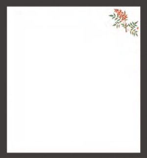 Photo1: Four Seasons Tempura Paper (Large) Nanten 南天(Dec - Jan)