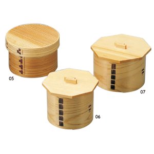 Photo: 杉(Japanese Cedar) Bentwood Rice Container/檜(Japanese Cypress) Bentwood Rice Container