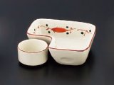 Photo: Kaiseki Serving Dish 赤絵Ｌ字皿