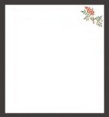 Photo: Four Seasons Tempura Paper (Large) Nanten 南天(Dec - Jan)