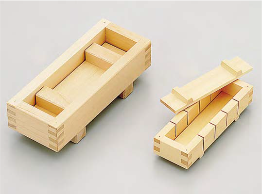 Photo1: 白木(Plain Wood) Sushi Press (5-Cut) (1)