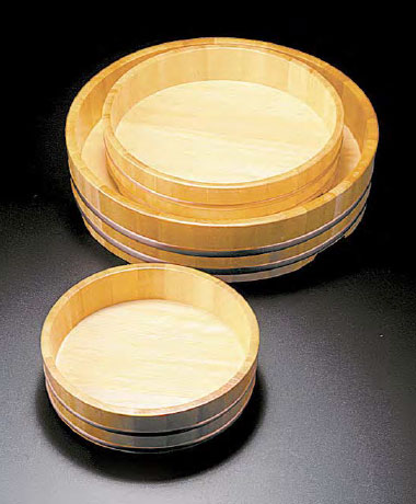 Photo1: 椹　Sawara Cypress Sushi Mixing Bowl  (1)