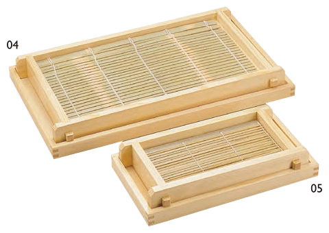 Photo1: 白木(Plain Wood) Soba Noodle Serving Tray (1)