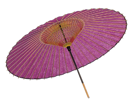 Photo1: Janome Umbrella (Plain) Purple (1)