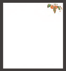 Photo1: Four Seasons Tempura Paper (Large) Kaki 柿 (Sep - Nov) (1)