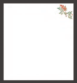 Photo1: Four Seasons Tempura Paper (Large) Nanten 南天(Dec - Jan) (1)